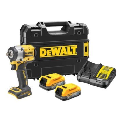 LLAVE IMPACTO DCF921E2T-QW DEWALT (Incluye 2 Baterías POWERSTACK + 1 Cargador + 1 Maletín TSTAK) - Maquinas DeWALT